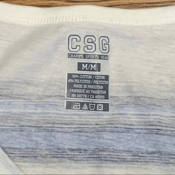 Champ Sports Striped Tank Top size medium - Picture 3 of 3